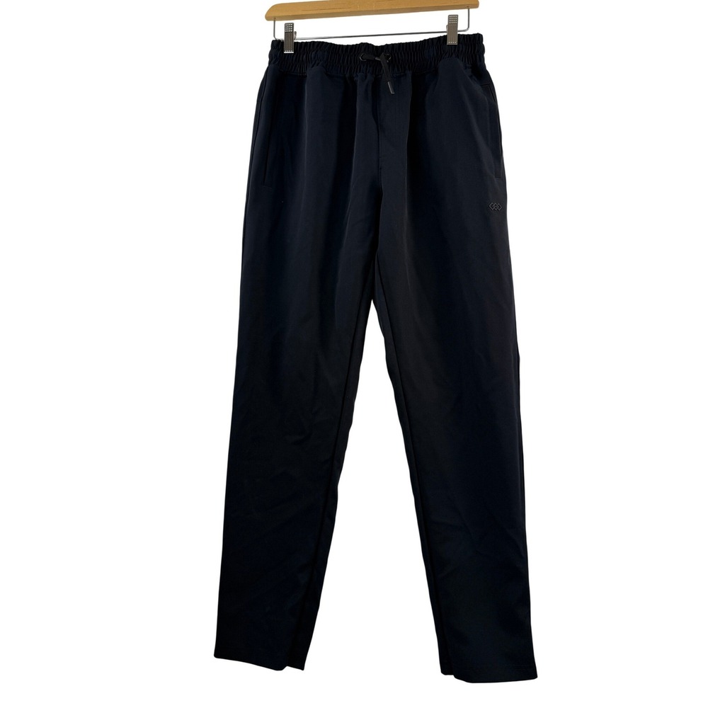 LEG3ND Mens M Black Athletic Jogger Pants Drawstring Waist Casual Gym Sporty